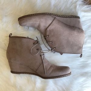 Franco Sarto | Annabelle Suede Wedge Booties